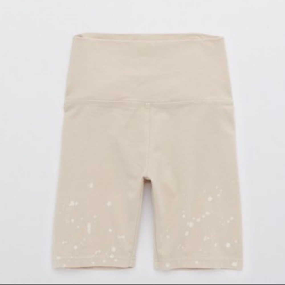 aerie OFFLINE OG High Waisted Bleach Wash 7" Bike Short